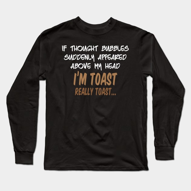 Bad Thought (Dark B/G) Long Sleeve T-Shirt by WIZECROW